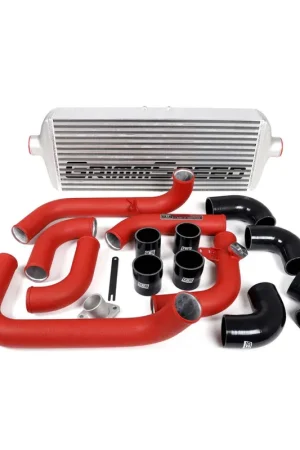 GrimmSpeed Front Mount Intercooler Kit w/ Red Piping - 2008-2014 Subaru WRX Affordable