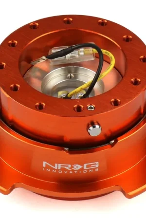 NRG Generation 2.5 Quick Release Steering Wheel Adaptor : Orange Body / Orange Ring (SRK-250OR) - Universal Must Have