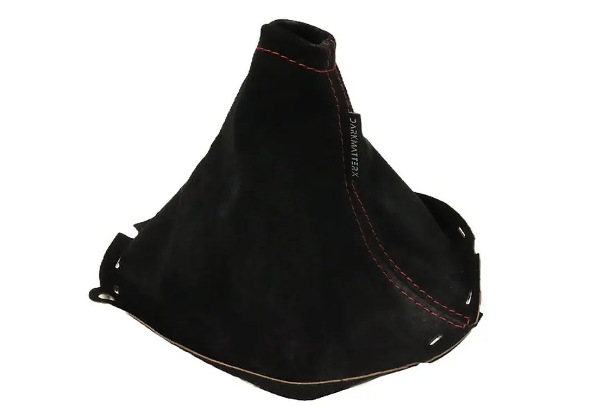 Clearance DarkMatterX Suede Shift Boot - Black / Suede / Red Stitching - 2022-2025 Subaru WRX