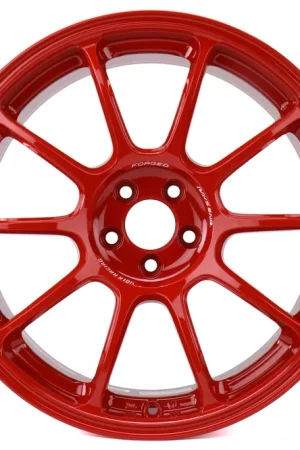 Volk ZE40 Red 18x9.5 +43 5x100 (Single Wheel) - 2013-2016 Scion FR-S / 2013-2024 Subaru BRZ / 2017-2024 Toyota 86 Bulk Order