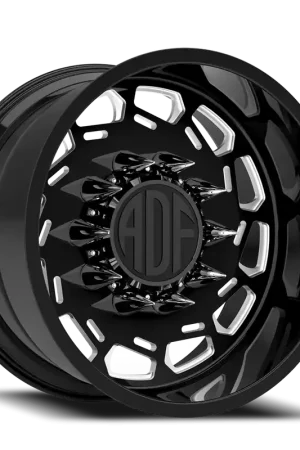 Adf Payload Left Wheel 22x14 6x139.7 Gloss Black/Machined -76mm - MINIMUM PURCHASE OF 4 - FREE T-SHIRT INCLUDED! Mega Sale