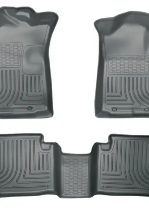 Budget Husky Liners 05-13 Toyota Tacoma WeatherBeater Combo Grey Floor Liners