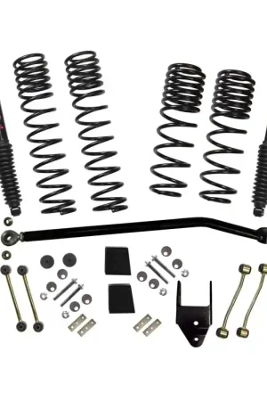 Markdown Skyjacker 21-23 Jeep Wrangler JL Rubicon 4XE 4 Dr LT 3.75in Coil Sys w/ Black MAX Shocks