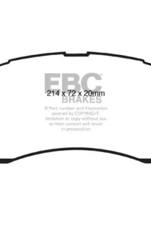 EBC 09-11 Dodge Ram 2500 Pick-up 5.7 2WD/4WD Yellowstuff Front Brake Pads Seasonal Sale