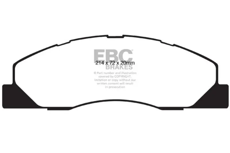 EBC 09-11 Dodge Ram 2500 Pick-up 5.7 2WD/4WD Yellowstuff Front Brake Pads Seasonal Sale