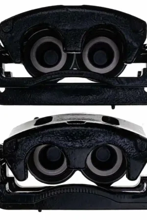 Power Stop 07-08 Cadillac Escalade Front Black Caliper - Pair w/Bracket Final Sale