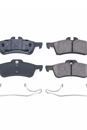 Power Stop 04-08 Mini Cooper Rear Z17 Evolution Ceramic Brake Pads w/Hardware Latest
