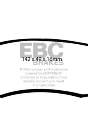 EBC 00-01 Ford Expedition 4.6 2WD Greenstuff Rear Brake Pads Special Discount