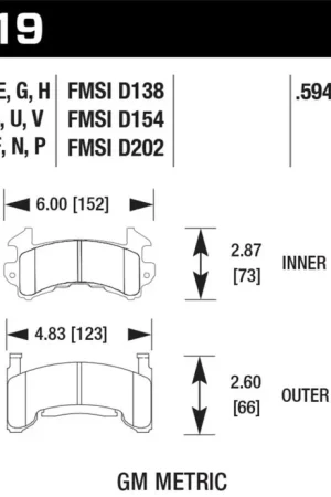Hawk Performance Ceramic Street Brake Pads Clearance
