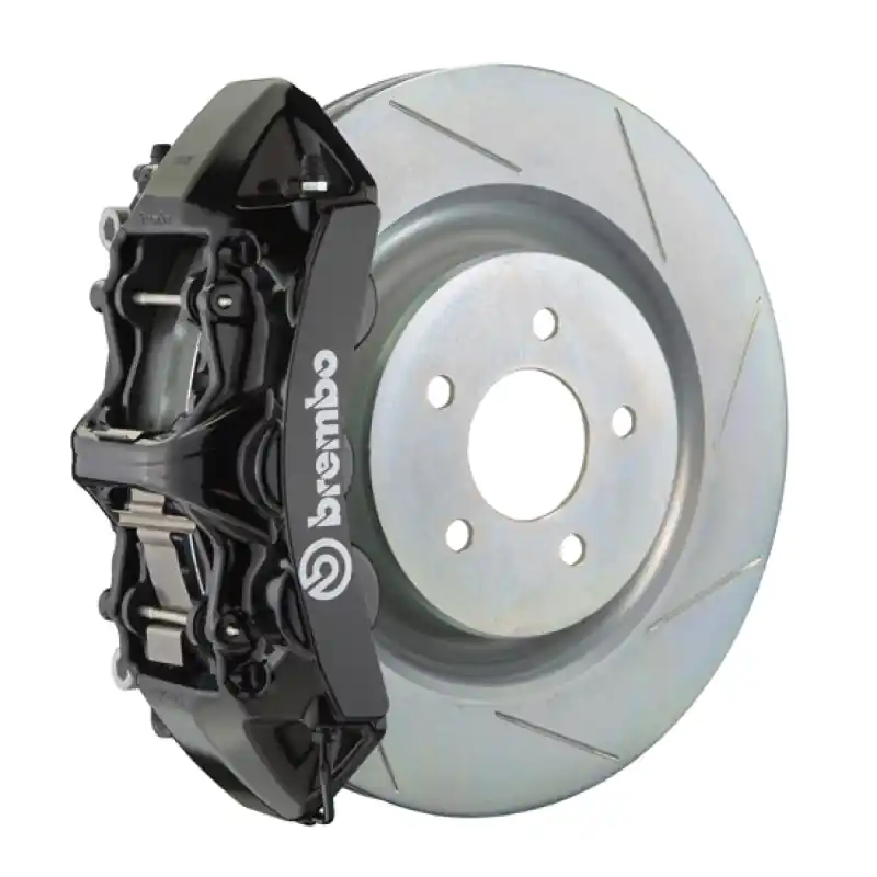 Fast Shipping Brembo 16+ Camaro LS/LT/SS Front GT BBK 6 Piston Cast 355x32 1pc Rotor Slotted Type1-Black