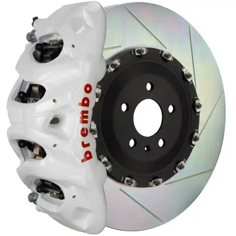 No Minimum Order Brembo 16-21 Land Cruiser (J200) Rear GT BBK 4 Piston Cast 380x28 2pc Rotor Slotted Type-1- White