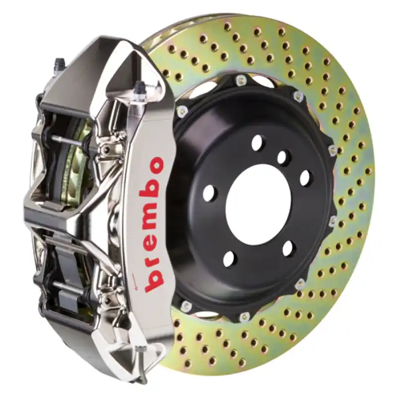 Brembo 15-21 NX Front GTR BBK 6 Piston Billet380x32 2pc Rotor Drilled- Nickel Plated Top Rated