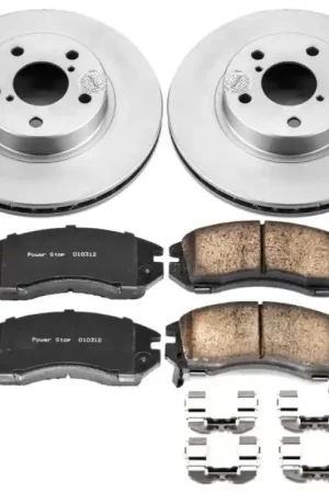 Power Stop 93-96 Subaru Impreza Front Z17 Evolution Geomet Coated Brake Kit Original