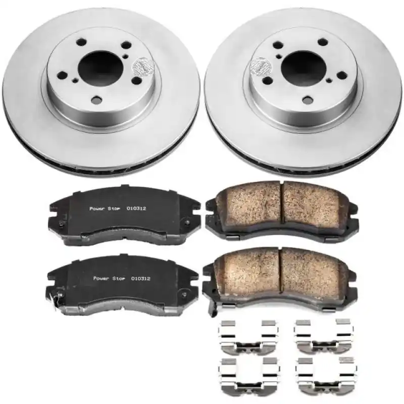 Power Stop 93-96 Subaru Impreza Front Z17 Evolution Geomet Coated Brake Kit Original