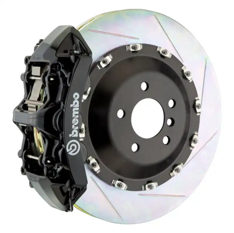 Best Choice Brembo 17-23 540i Front GT BBK 6 Piston Cast 405x34 2pc Rotor Slotted Type1-Black