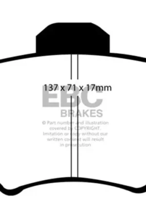 EBC 94-98 Ford Mustang 3.8 Bluestuff Front Brake Pads Handmade