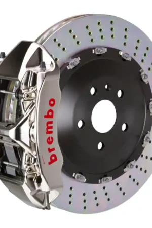 Brembo 03-07 Cayenne/S/Turbo Fr GTR BBK 6Pis Billet 405x34 2pc Rotor Drilled-Nickel Price Drop