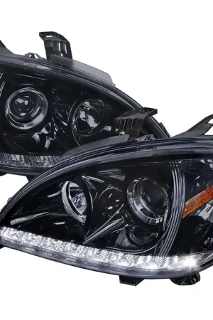 Spec-D Smoked Black Halo Projector Headlights SPE 2LHP-BW16398G-TM Certified