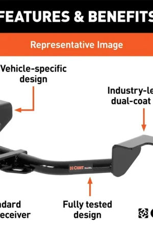 Curt 11334 Class I 1.25 in. Receiver Hitch | Chevrolet Spark Trusted Brand