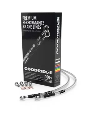 Goodridge 02-03 Harley-Davidson XL883R Sportster (w/o ABS) Clear Rear Brake Line w/Clear Fittings Holiday Sale