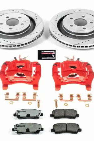 No Minimum Order Power Stop 15-19 Ford Mustang Rear Z26 Street Warrior Brake Kit w/Calipers