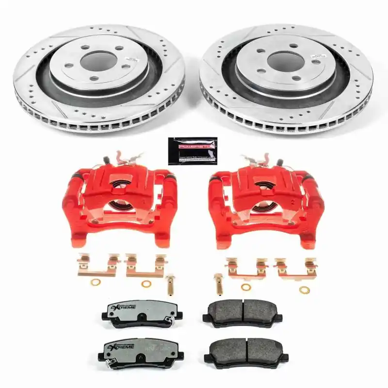 No Minimum Order Power Stop 15-19 Ford Mustang Rear Z26 Street Warrior Brake Kit w/Calipers