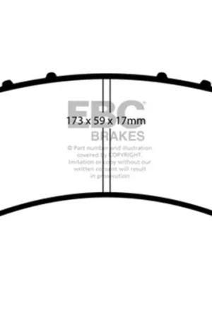 Limited Edition EBC 02 Cadillac Escalade 5.3 (Akebono rear caliper) Extra Duty Rear Brake Pads