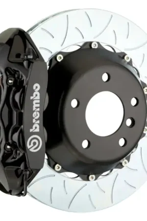 Brembo 12-15 335i/335i xDrive MSport Brakes Rr GTS BBK 4Pis Cast 345x28 2pc Rtr Slot Type3-Black HA Exclusive Offer