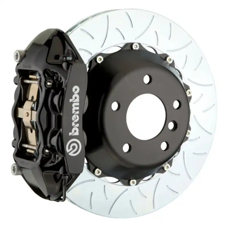 Brembo 12-15 335i/335i xDrive MSport Brakes Rr GTS BBK 4Pis Cast 345x28 2pc Rtr Slot Type3-Black HA Exclusive Offer