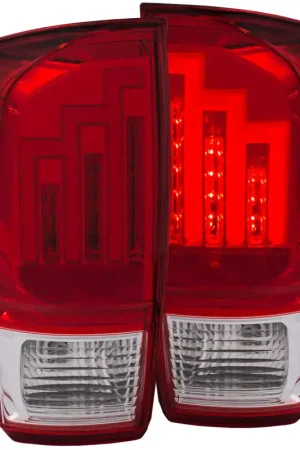 ANZO 2016-2017 Toyota Tacoma LED Taillights Red/Clear Buy Today