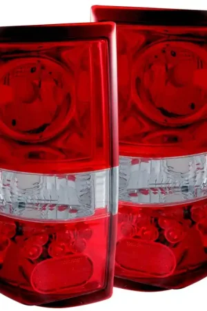 ANZO 2004-2008 Ford F-150 Taillights Red/Clear - LED Style Warranty Included