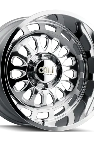 Cast Aluminum Wheels Paradox 9113 PO 22x12 Milled Spokes Polished 6 On 135 Bolt Pattern -51 Offset Cali Offroad Wheels Mega Sale