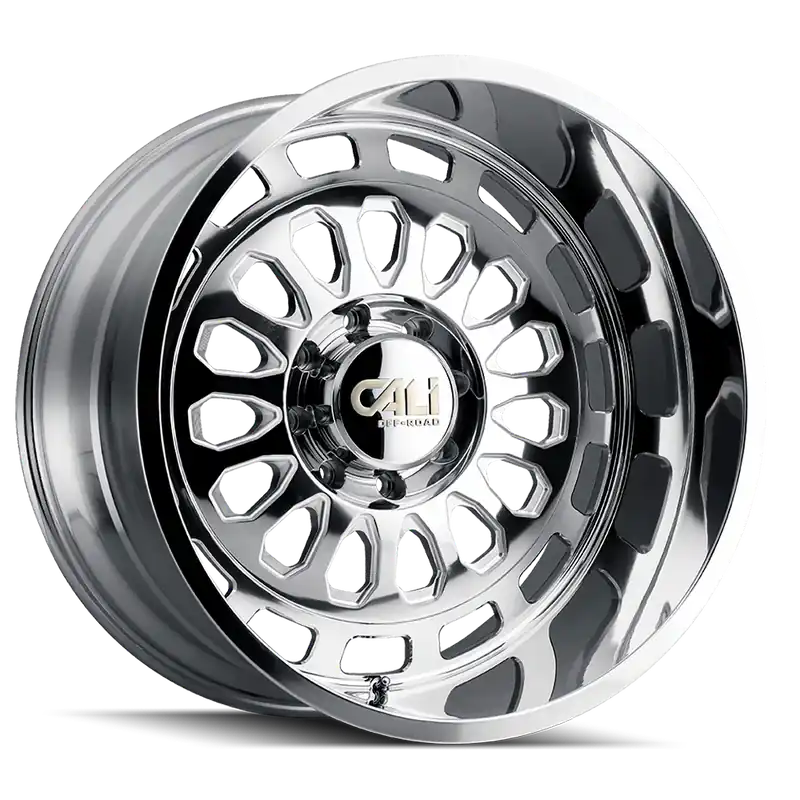 Cast Aluminum Wheels Paradox 9113 PO 22x12 Milled Spokes Polished 6 On 135 Bolt Pattern -51 Offset Cali Offroad Wheels Mega Sale