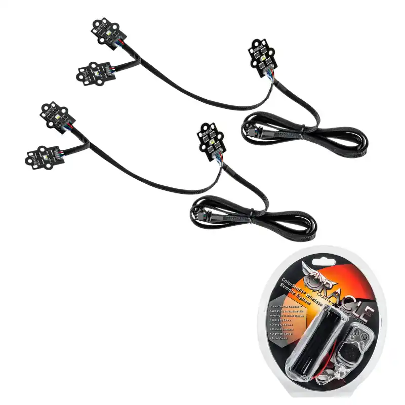 Oracle 20-21 GMC Sierra 2500/3500 HD RGB+W Headlight DRL Upgrade Kit - ColorSHIFT Direct From Factory