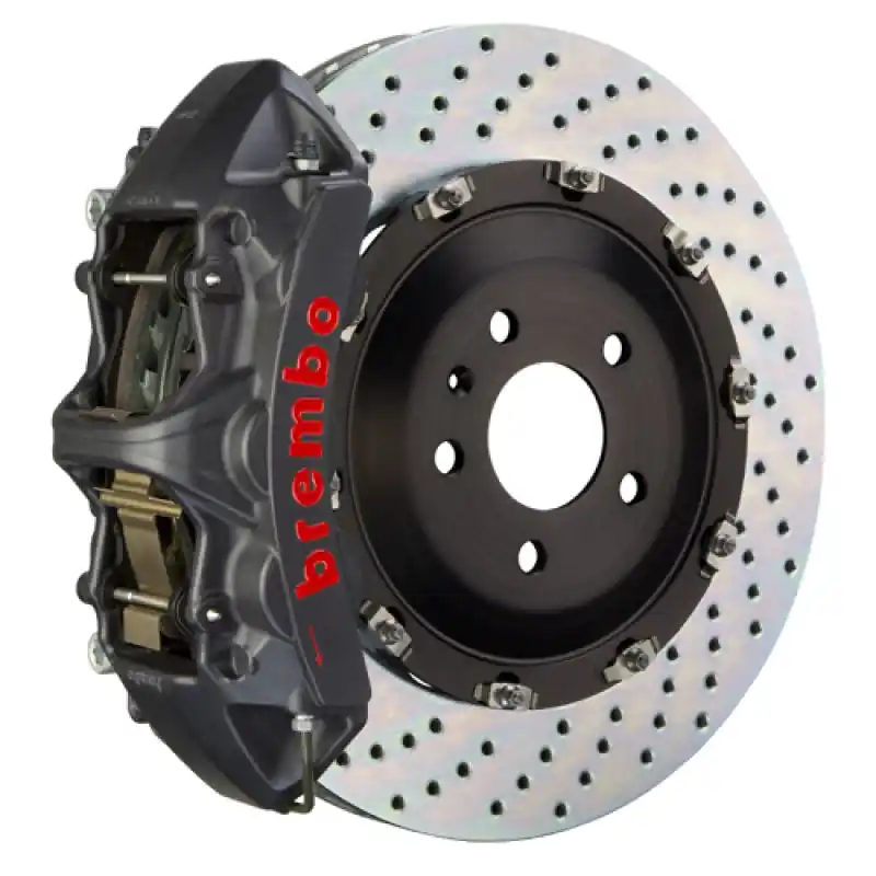 Brembo 18+ S4 /18+ S5 Front GTS BBK 6 Piston Cast 380x34 2pc Rotor Drilled-Black HA Today Only