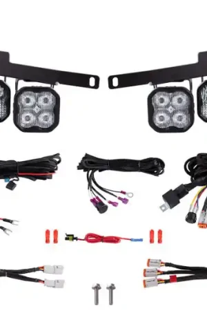 Free Returns Diode Dynamics 17-20 Ford Raptor SS3 LED Fog Light Kit - White Pro