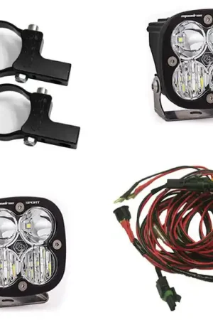Polaris LED Light Pods 1.75 Inch Harness Horizontal Mounts Kit Squadron Sport Baja Designs Brand New