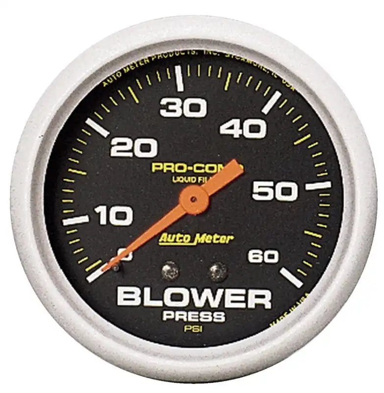 Top Pick Autometer Pro-Comp 2 5/8in 0-60 PSI Liquid Filled Mech Blower Pressure Gauge