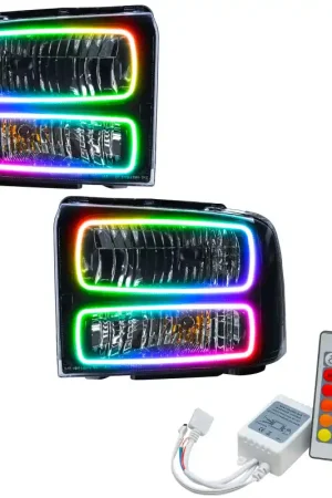 Direct From Factory Oracle 05-07 Ford F-250/350 SMD HL - Black - ColorSHIFT w/ Simple Controller