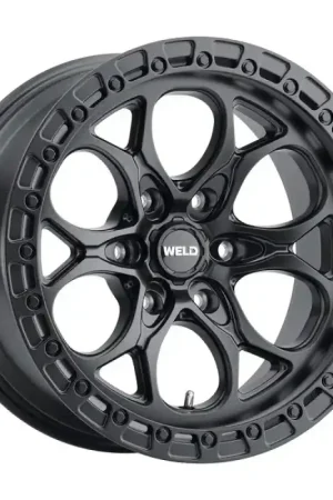 Weld Off-Road W108 18X9 Ledge 6X139.7 ET-00 BS5.01 Satin Black / Satin Black Ring 106.1 Get Yours