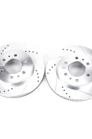 Power Stop 2009 Ford F-150 Front Evolution Drilled & Slotted Rotors - Pair Viral
