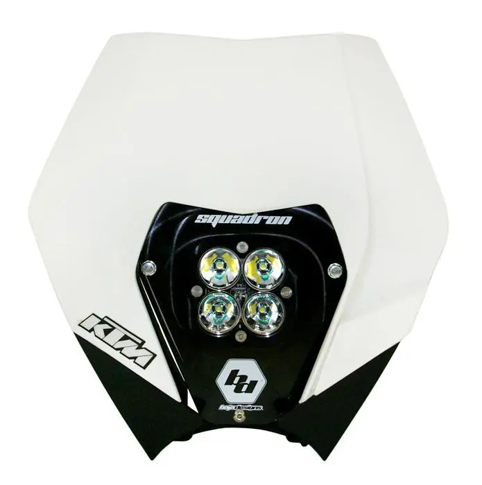 KTM 08-13 Complete LED Kit W/ Head Shell White Squadron Pro Baja Designs Mega Sale
