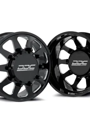 Crafted DDC Wheels Forged Black/Milled The Ten 20"x 8.25" Wheel Set 11-23 GM 3500 Dually