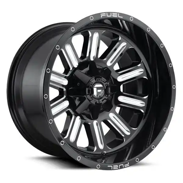 Fuel Offroad Wheels Hardline D620 Gloss Black Milled 20x9 1mm Offset 8x165.1 (8x6.5) While Supplies Last