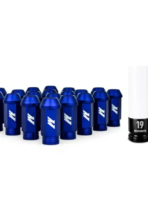 Instant Buy Mishimoto Aluminum Locking Lug Nuts M12x1.5 20pc Set Blue