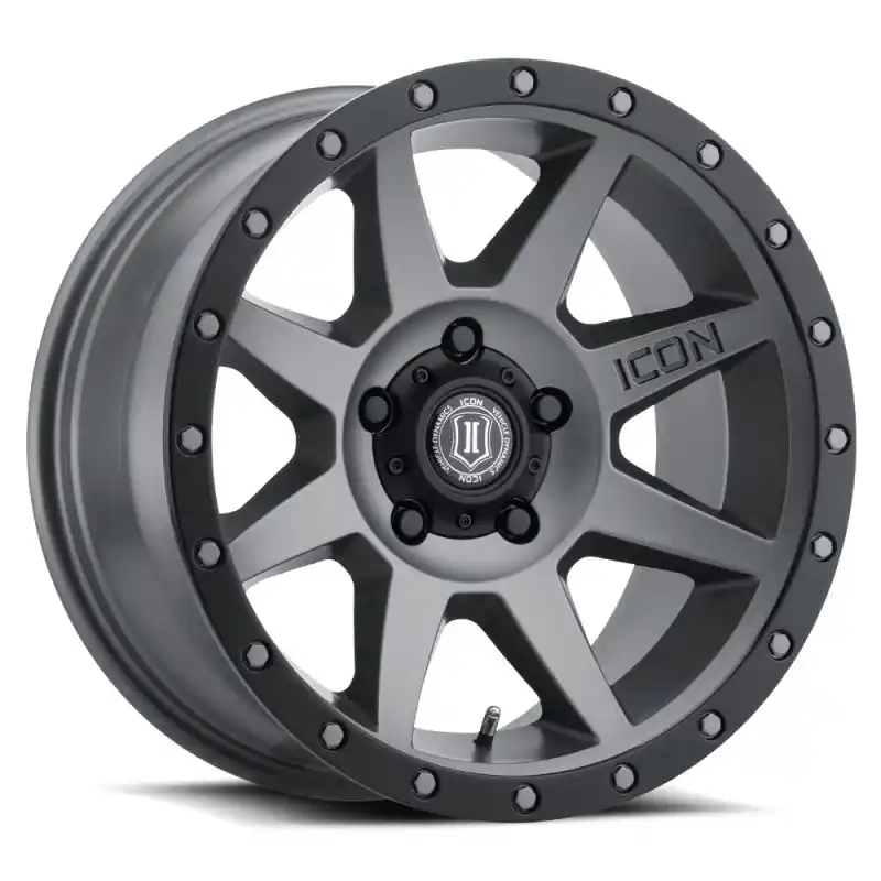 ICON Rebound 17x8.5 5x5.5 0mm Offset 4.75in BS 77.9mm Bore Titanium Wheel Limited Edition