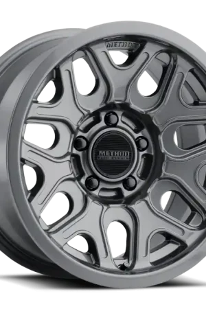 Method MR322 / 20x9 / 6x5.5 BP / 12ET / 5.44in BS / 106.25mm CB - Gloss Titanium Wheel Limited Time