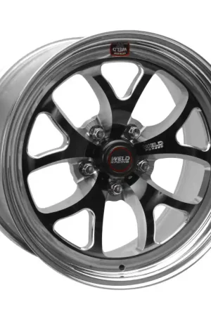 One Day Deal Weld S76 17x10.5 / 5x4.75 BP / 7.7in. BS Black Wheel (High Pad) - Non-Beadlock