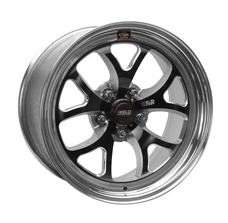 One Day Deal Weld S76 17x10.5 / 5x4.75 BP / 7.7in. BS Black Wheel (High Pad) - Non-Beadlock