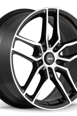 Low Price Konig Intention 18x8 5x108 ET45 Gloss Black / Machine Face